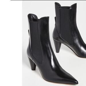 Aeyde Clementine Ankle Boot Leather‎ Pointed Toe Black EU 39 US 9